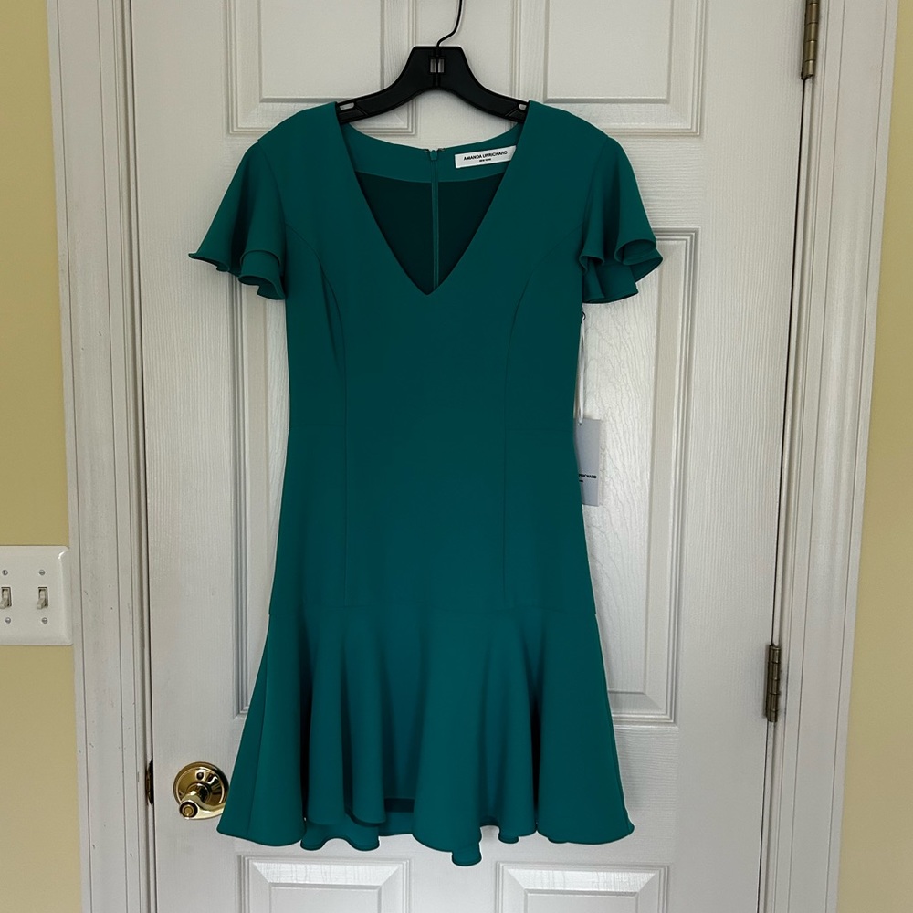 Amanda Uprichard Irvina Dress - NWT - Green Size Small